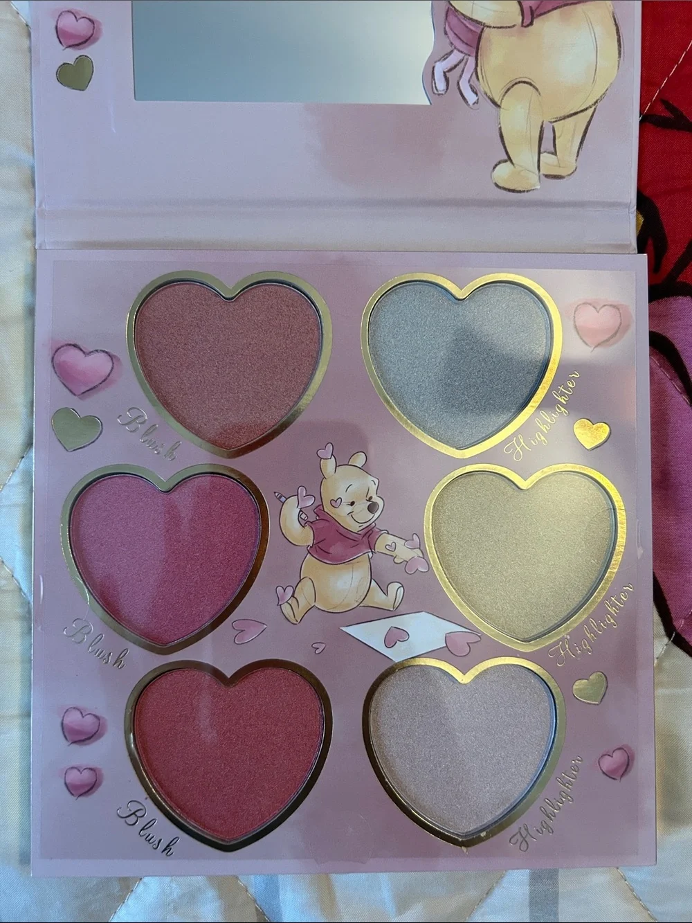 Winnie the Pooh Pink & Gold Complexion Palette